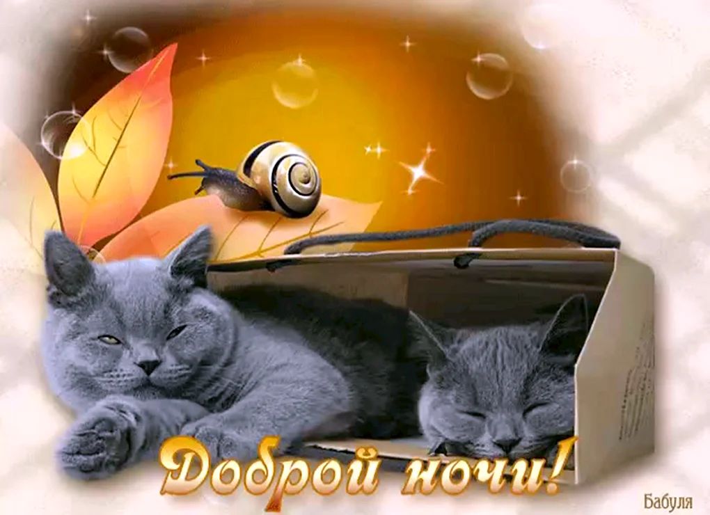 Открытки спокойной ночи