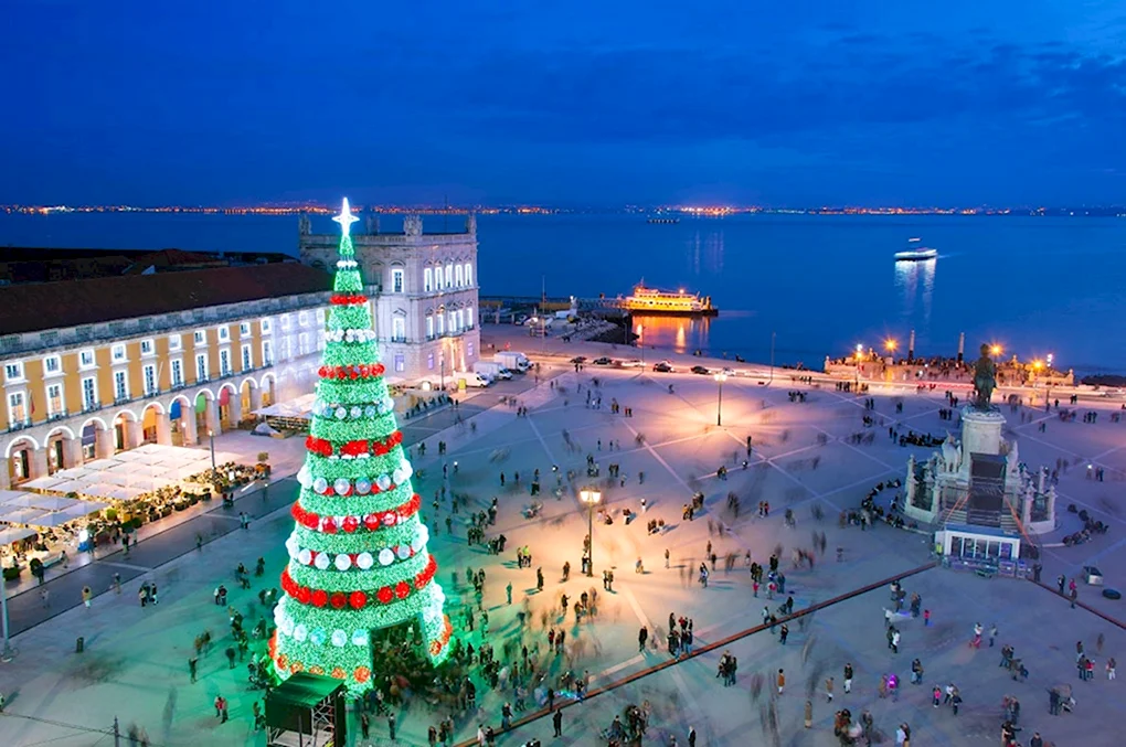 Португалия Лиссабон Рождество