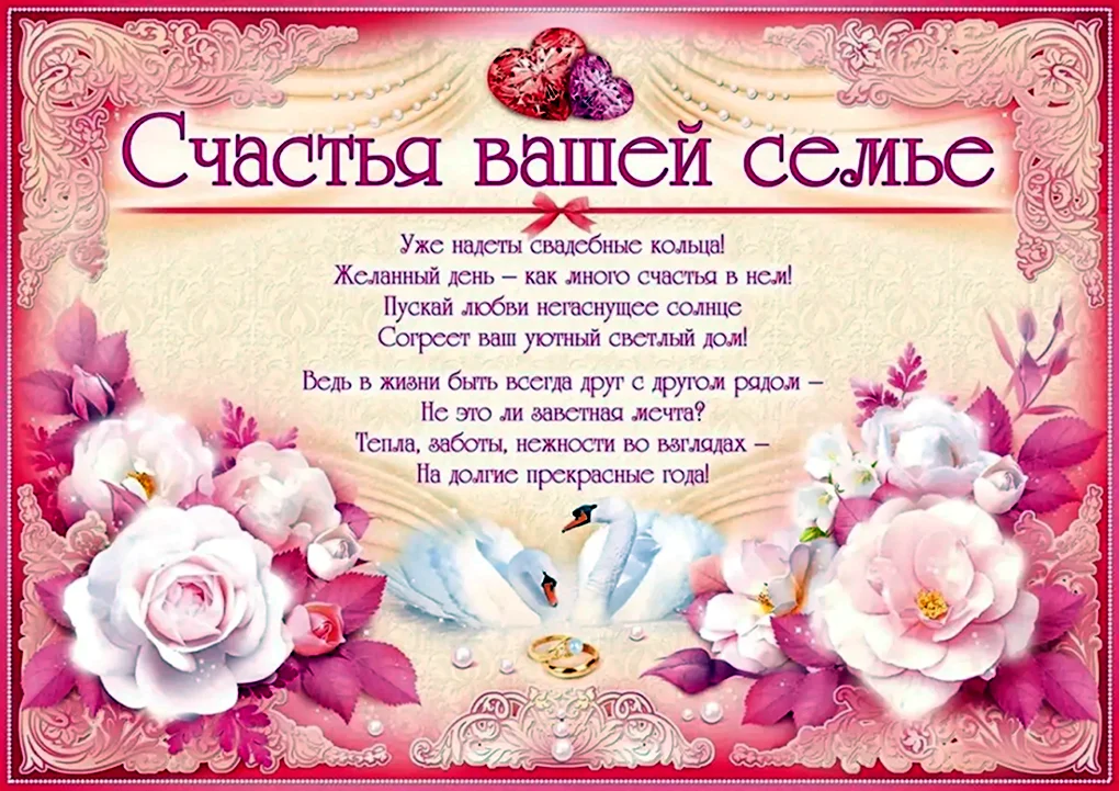 Поздравление со свадьбой