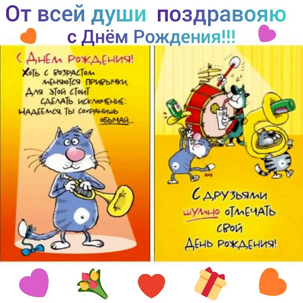 Прикольные поздравления с днем рождения