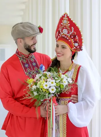 Русско народный свадебный костюм