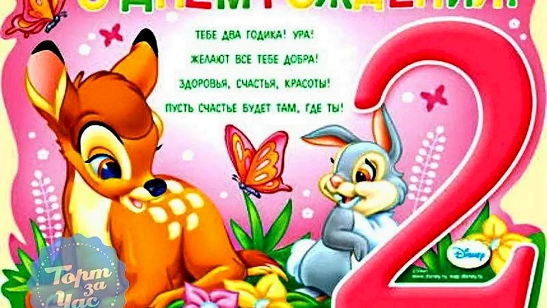 С днём рождения 2 годика