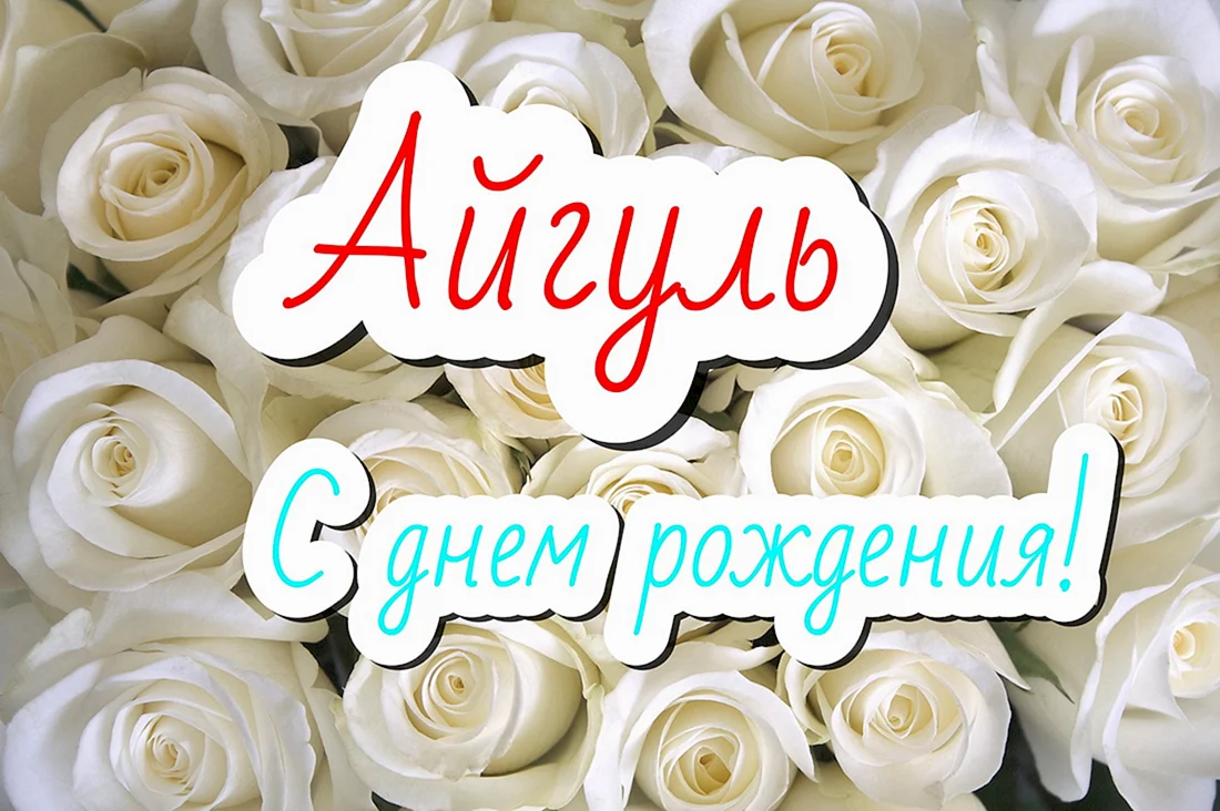 С днём рождения Айгуль