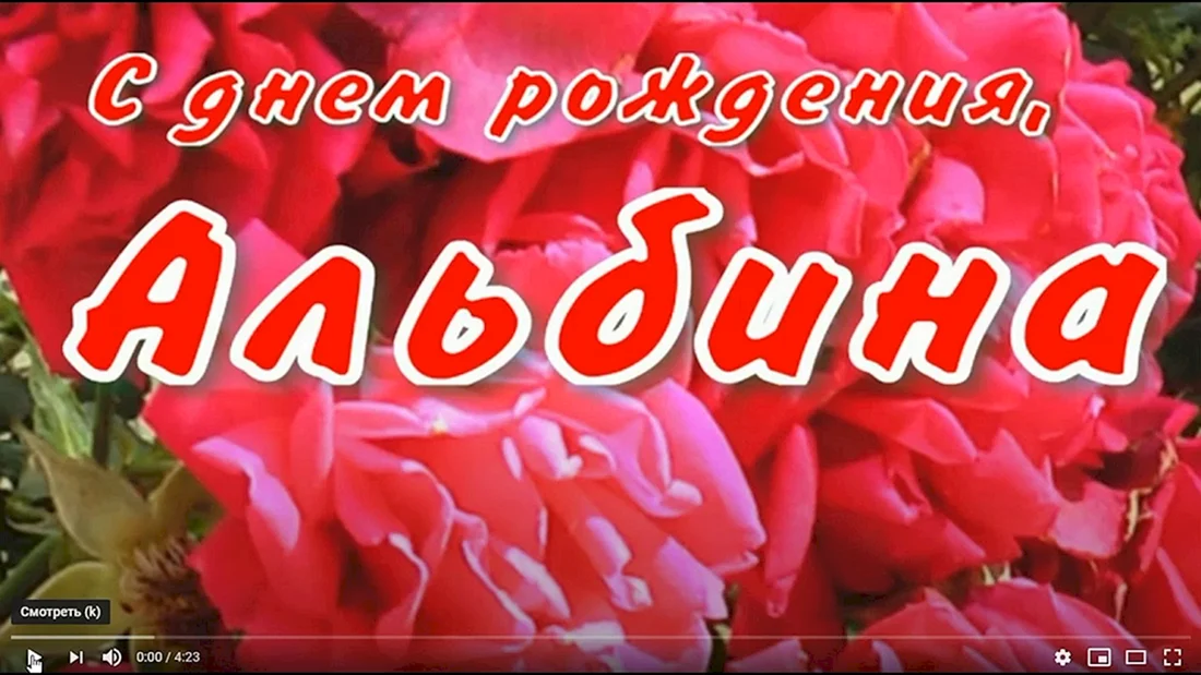 С днём рождения Альбина