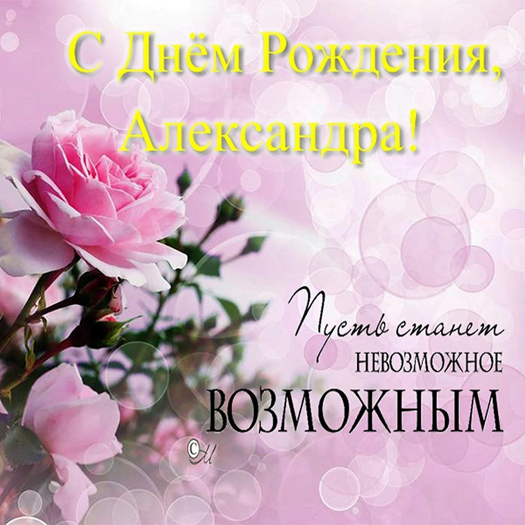 С днём рождения Александра