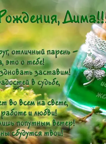 С днём рождения Дима