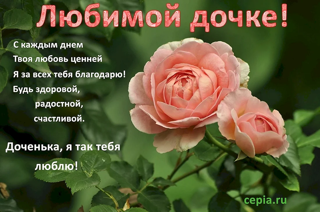 С днём рождения дочери