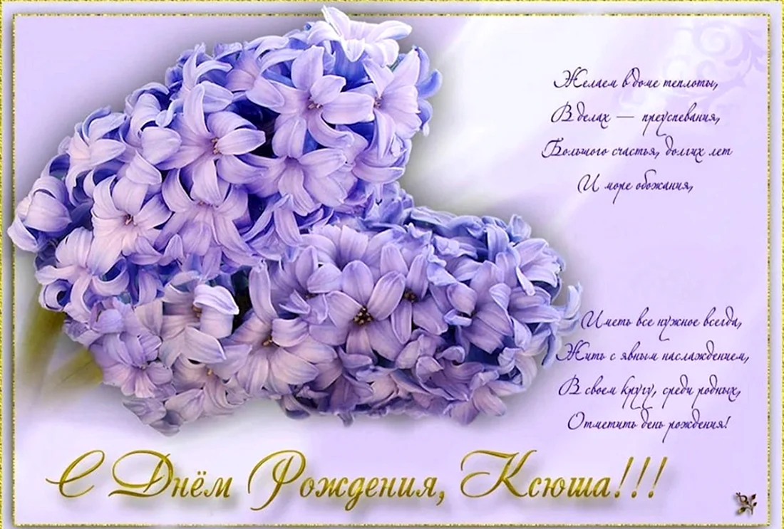 С днём рождения Ксюха