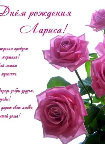 С днём рождения Лариса