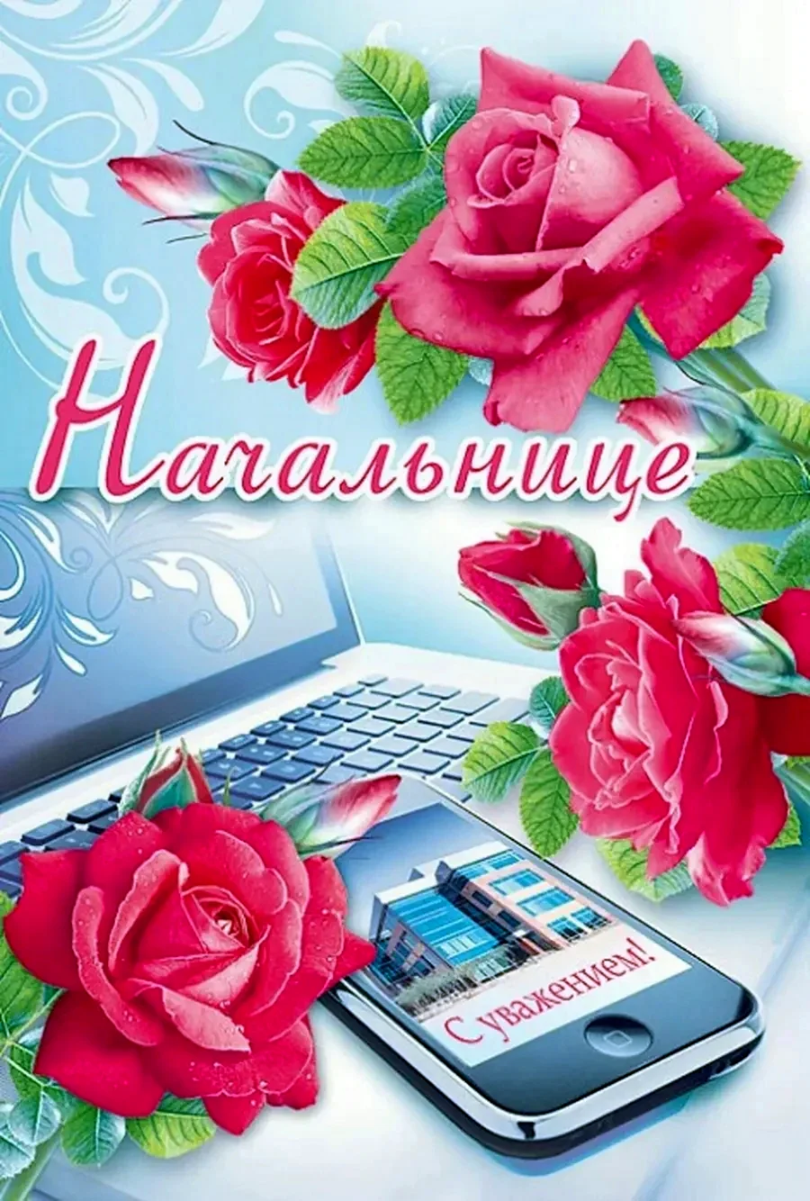 С днём рождения начальнице