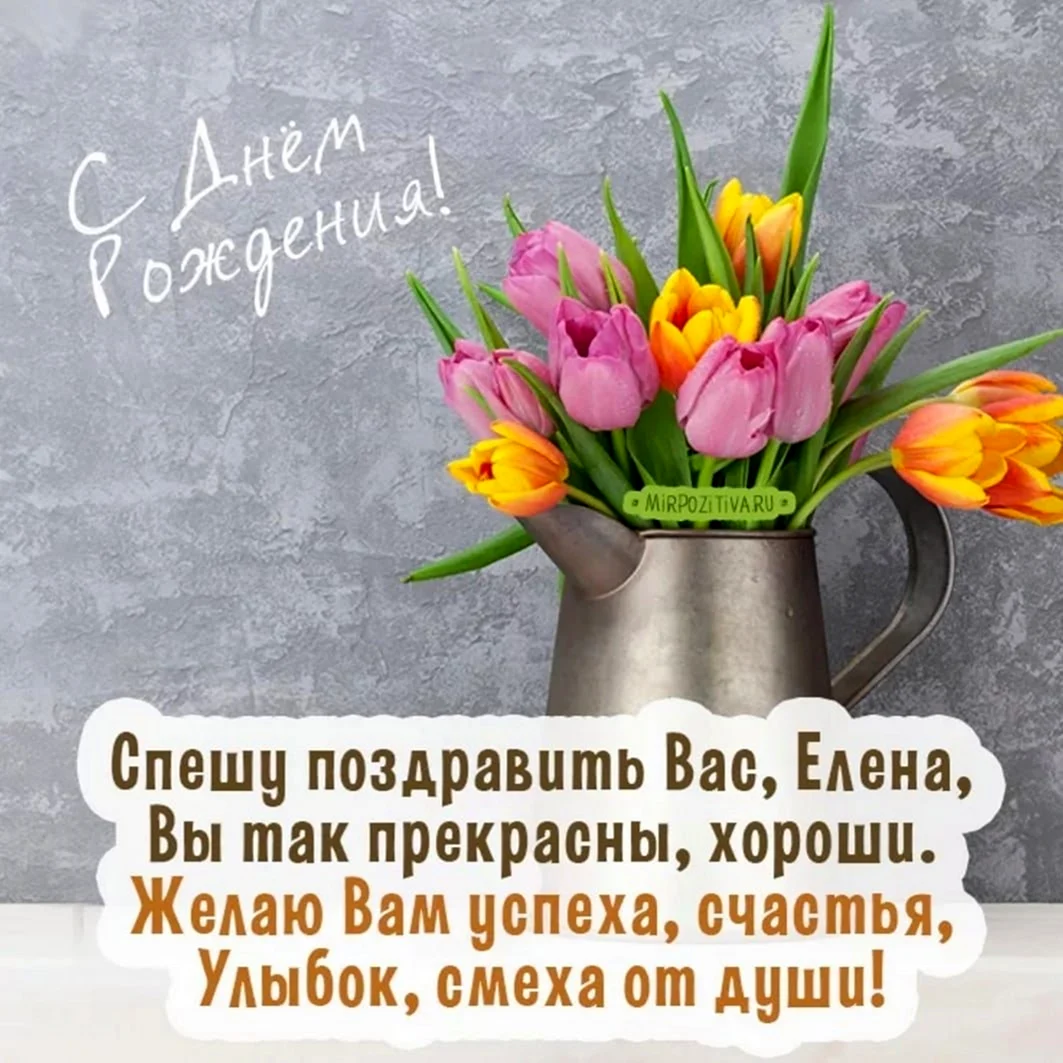 С днём рождения тюльпаны