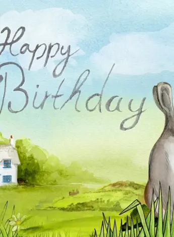 С днем рождения заяц