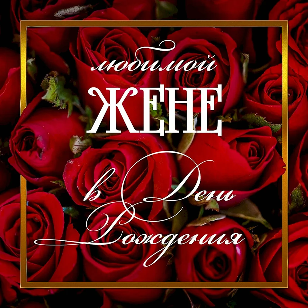 С днём рождения жена