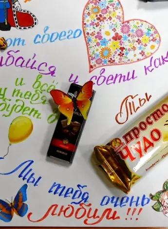 С днем рождения. Плакат