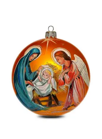 С Рождеством Христовым елочный шар