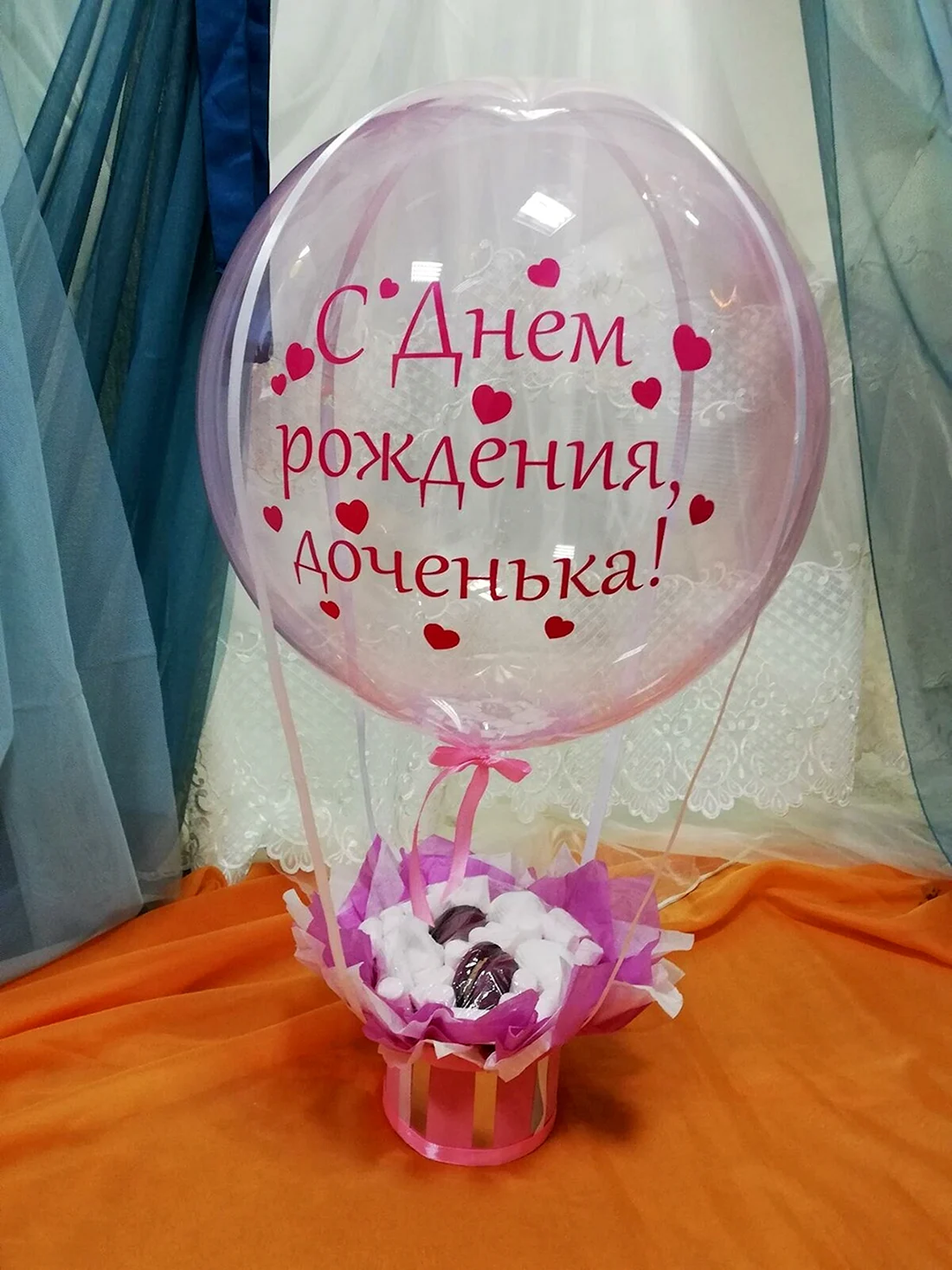 Шар с днем рождения доченька