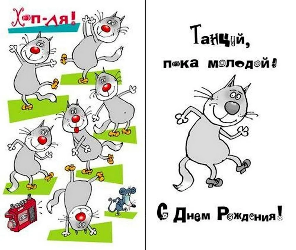 Смешные открытки с днем рождения