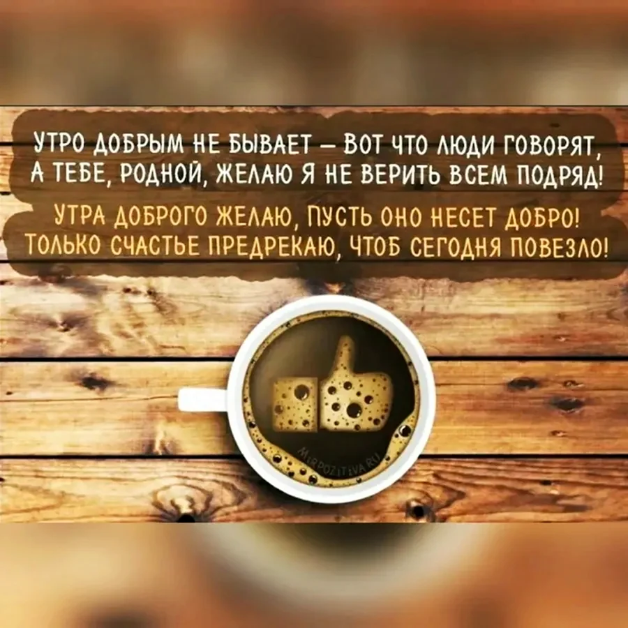 Смешные пожелания с добрым утром