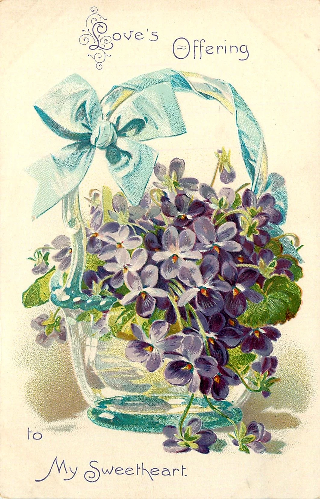 Старинные открытки с цветами