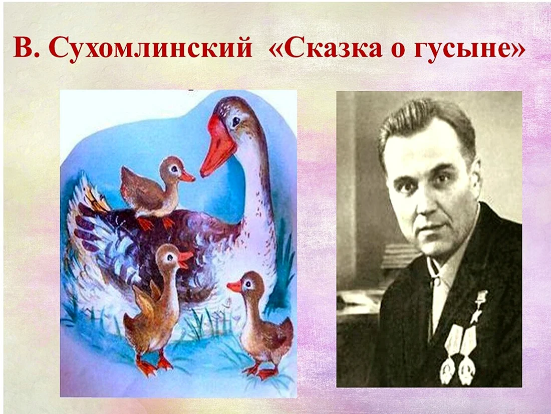 Сухомлинский сказка о гусыне