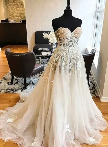 Свадебное платье тюль