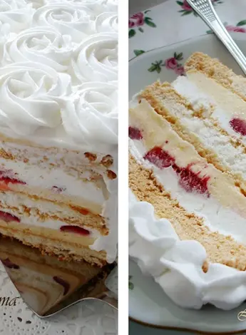 Торт безе с фундуком Hazelnut Meringue Cake