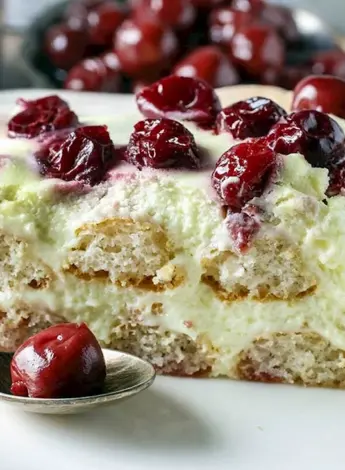 Торт дамские пальчики с вишней