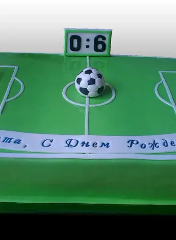 Торт футбольное поле