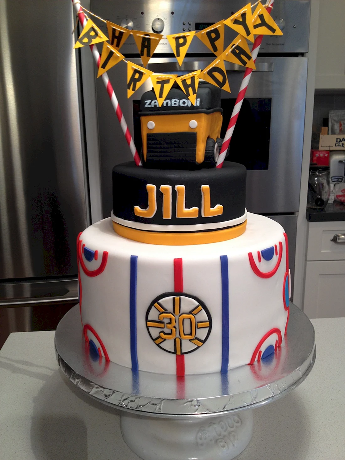 Торт хоккейный Boston Bruins