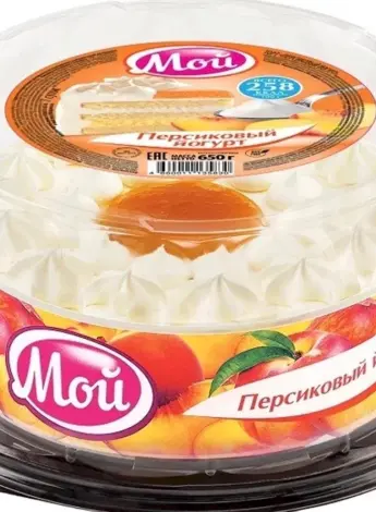 Торт персиковый йогурт 750г