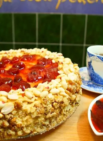 Торт песочный с арахисом