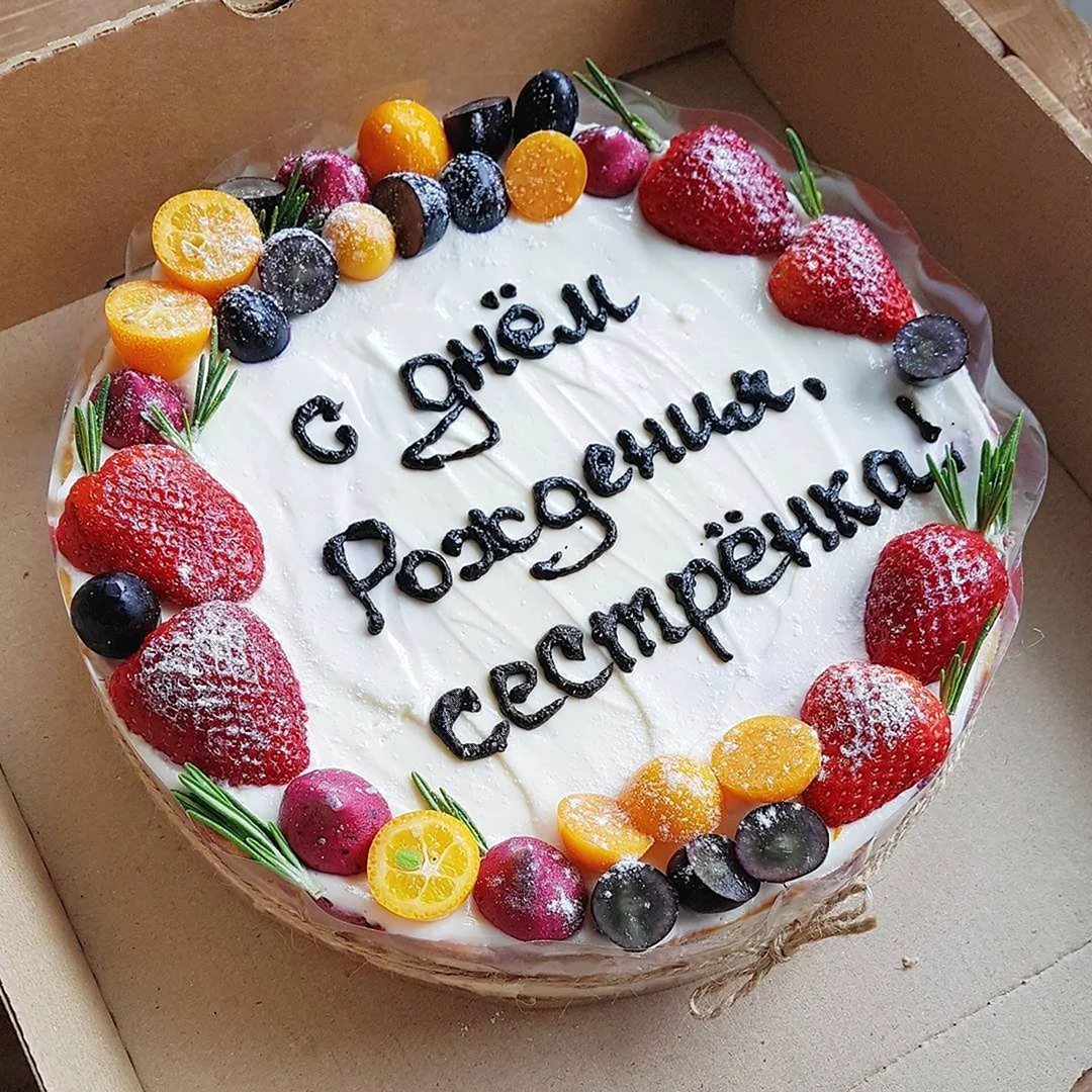 Торт с днем рождения