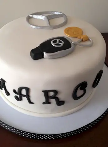 Торт с ключами от машины