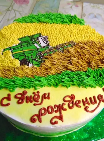 Торт с комбайном
