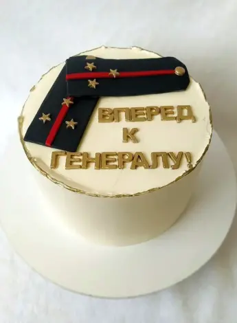 Торт с лейтенантскими погонами