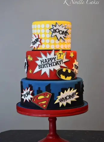 Торт с супергероями