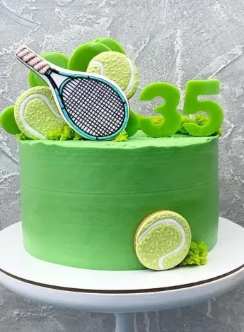 Торт с теннисной ракеткой