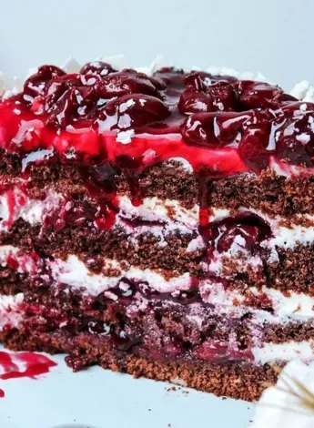 Торт с вишней и маскарпоне