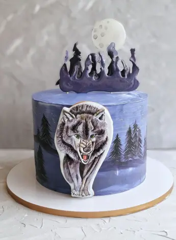 Торт с волком