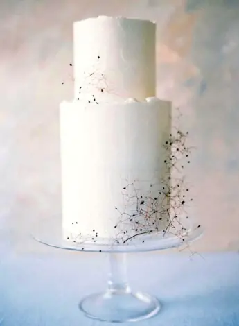 Торт свадебный белый Минимализм