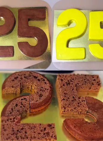 Торт в виде цифры
