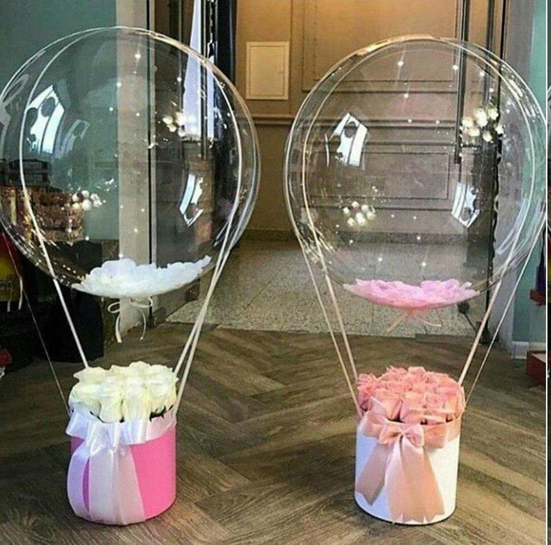 Цветы в прозрачном шаре