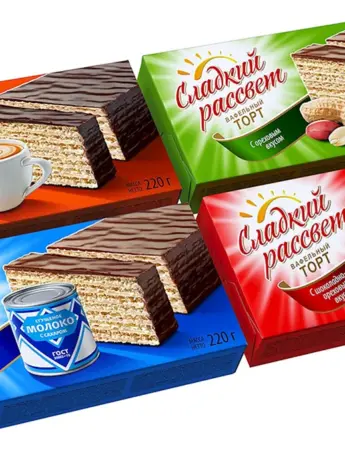 Вафли в упаковке